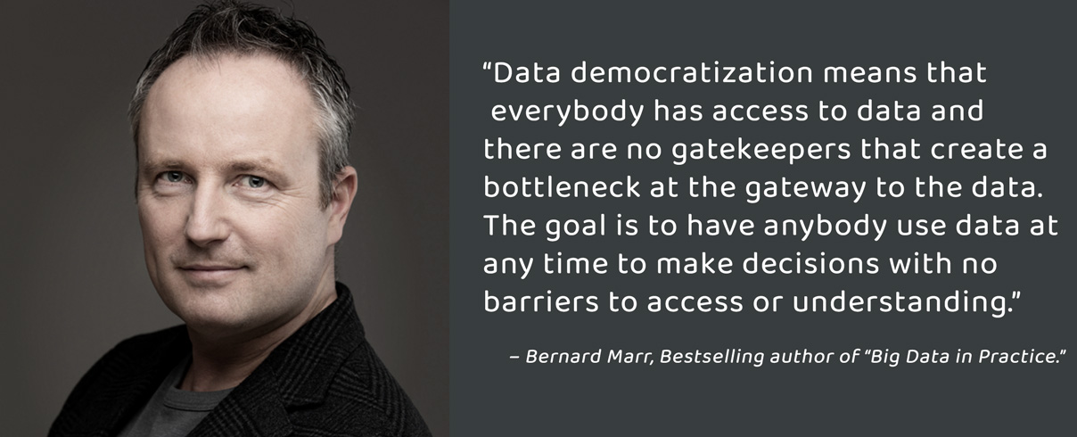 Bernard Marr on data democratization