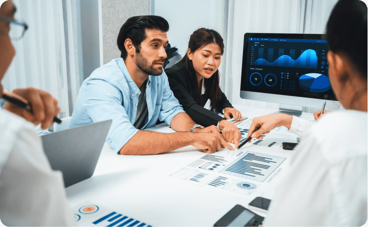 The centralized network management system with performance monitoring