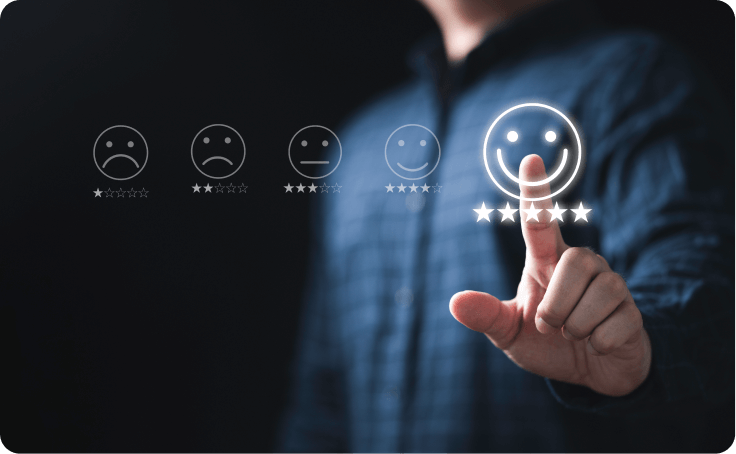 Measuring customer-agent satisfaction levels
