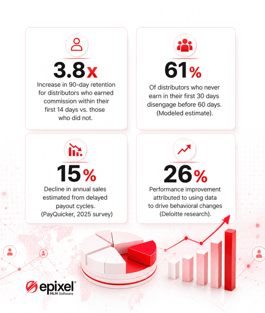 Early earnings impact on distributor retention and performance