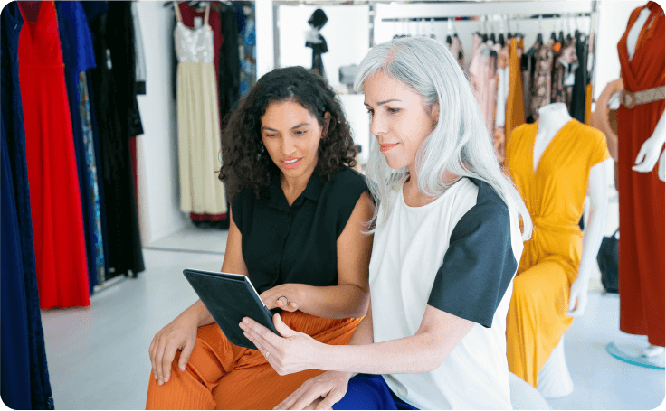 Key features developed for custom apparel sales