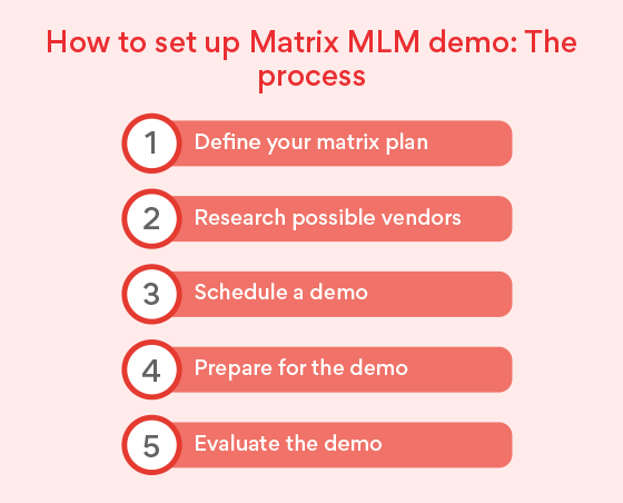 How to set up Matrix MLM demo: The process