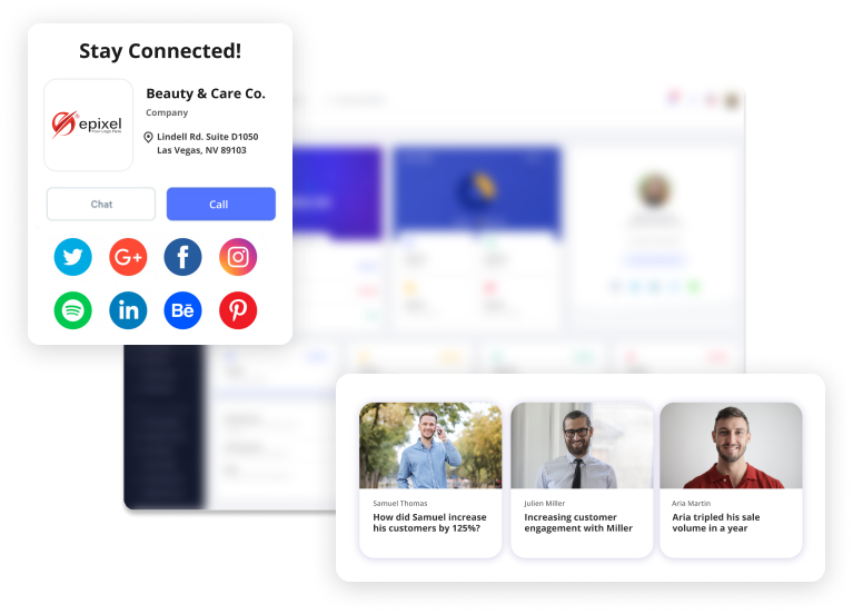 Social media integration for program promotion