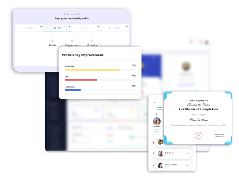 Mobile training for learning
