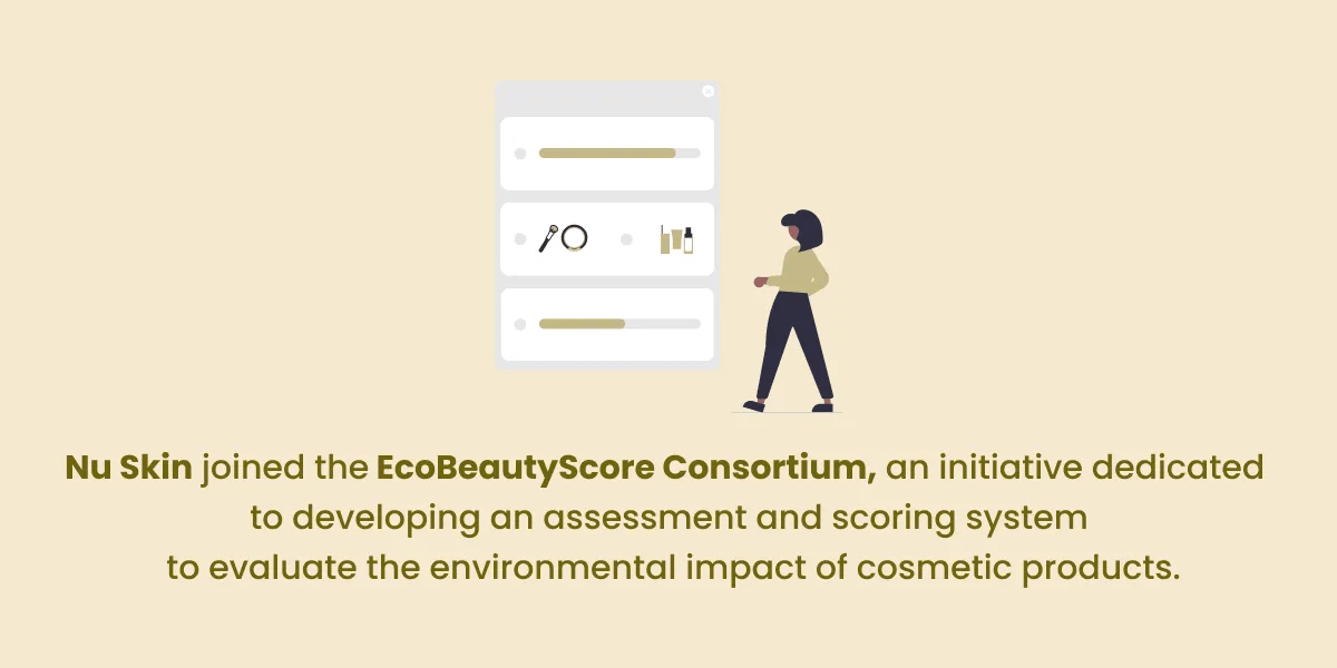 Nu Skin & EcoBeautyScore Consortium developed a scoring system to evaluate the environmental impact of cosmetic products