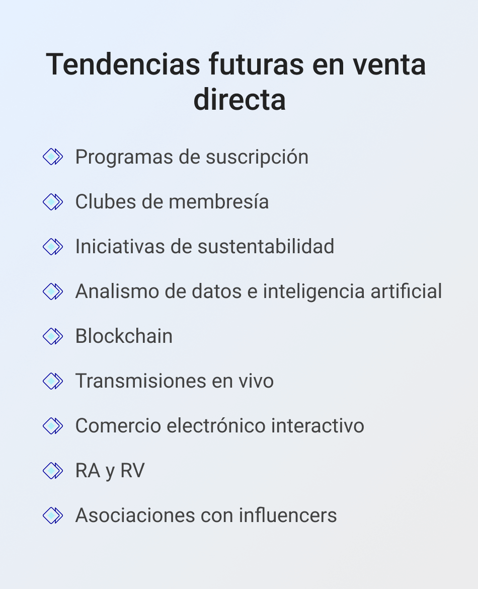 Tendencias futuras en venta directa