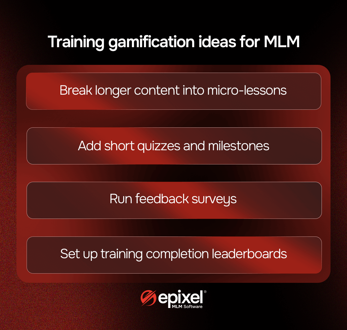 Training gamification ideas