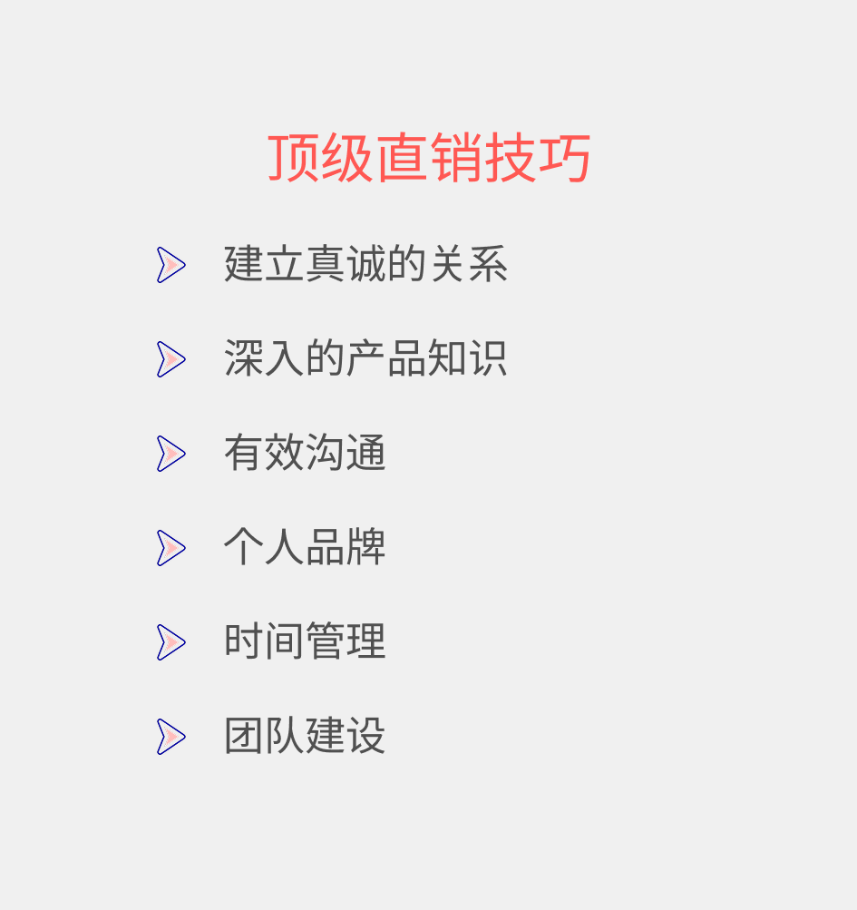 顶级直销技能