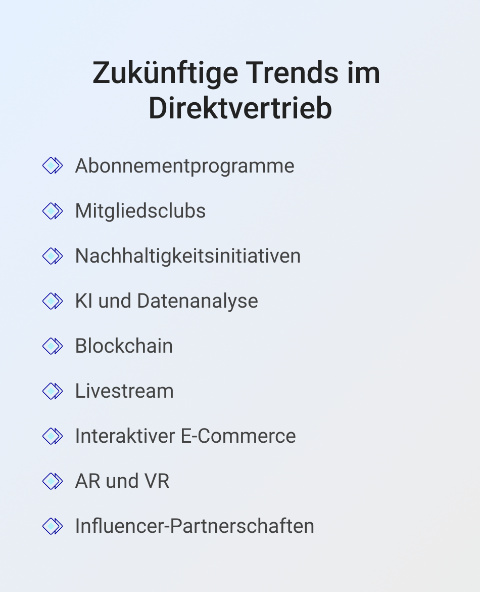 Zukünftige Trends im Direktvertrieb